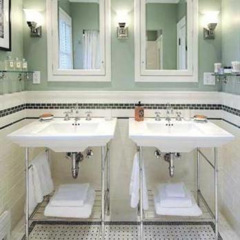 Modern fürdő, Vintage megjelenés