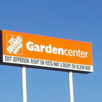 Centro de jardinagem no logotipo da Home Depot