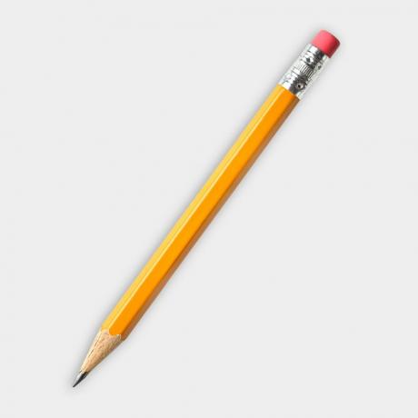 灰色の背景に鉛筆