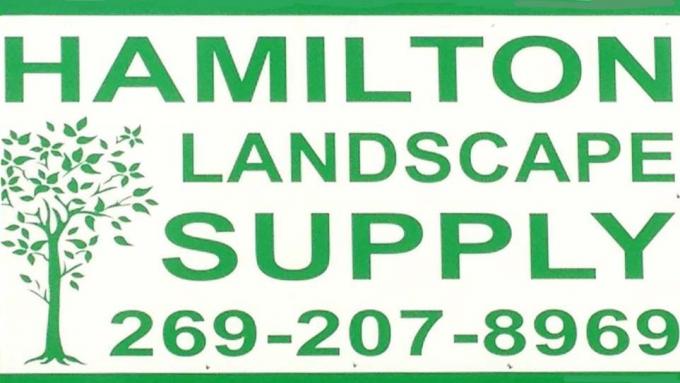 Logotipo de suministro de paisaje y guardería de Hamilton