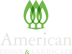 Amerikansk design och landskapslogotyp