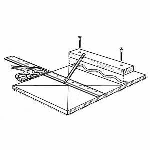 Guía de perforación para tiradores de cajón