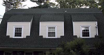 Skur tak på et hus