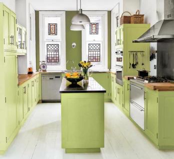 Piecas paletes krāsainām virtuvēm