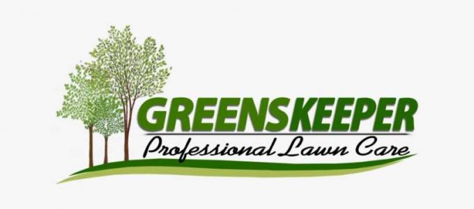 Лого за професионална грижа за тревата Greenskeeper