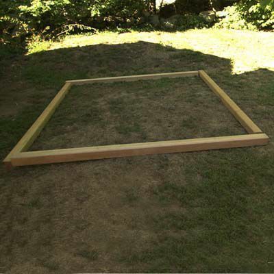 Perimetro di base in legno per sandbox