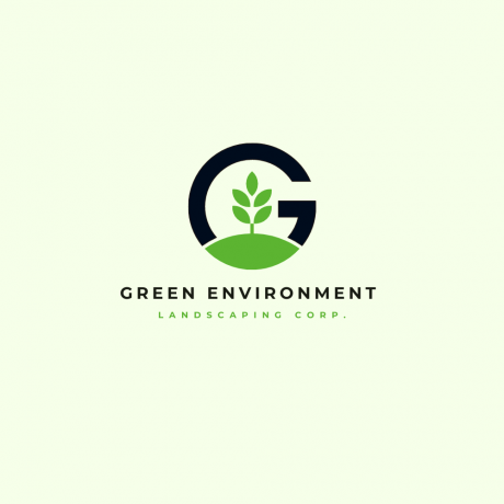 شعار شركة البيئة الخضراء للمناظر الطبيعية