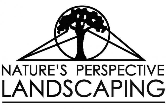 Logotip za uređenje krajolika iz perspektive prirode
