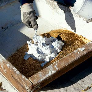 Míchání vápenno-pískové malty